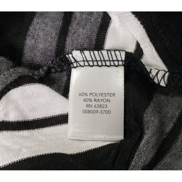 CJ Banks Womens Artsy Geometric Top 2X Black Office Mature Business Casual Work - Picture 5 of 10